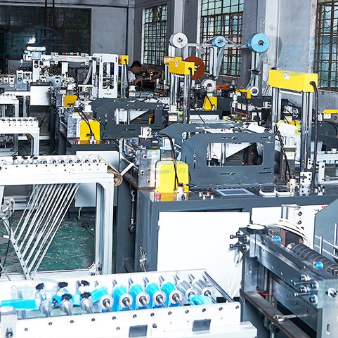 Degradable material pet garbage bag making machine project case